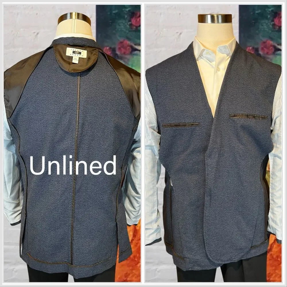 Joseph Abboud 44R XXL Blue Cotton Casual Blazer Sport Jacket Unlined Weekender